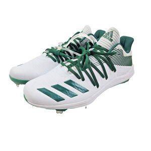 Adidas Men's Adizero Afterburner 6 Metal Baseball Cleats Green White Size 9.5